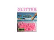 Rubbzy 100 pc Special Edition Tie Dye Glitter Rubber Bands w 4 Connectors 197