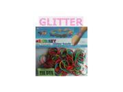 Rubbzy 100 pc Special Edition Tie Dye Glitter Rubber Bands 258