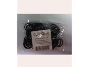 FunLoom 100 Pc Rubber Bands Refills with Super C clips Sparkle Black
