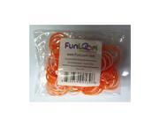 Funloom 100 Pc Tie Dye Bands with Super C clips Orange White