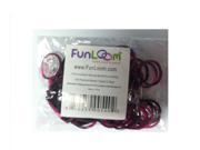 Funloom 100 Pc Tie Dye Bands with Super C clips Pink Black