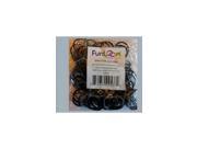 Funloom 100 Pc Tie Dye Bands with Super C clips Light Blue Black