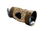Leopard Print Crinkle Cat Tunnel