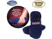 Toasty Feet Comfort Pedic Slippers L XLarge Blue