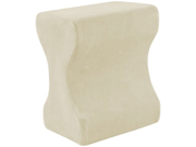 Contour Memory Foam Leg Pillow with Cover Ecru Cream
