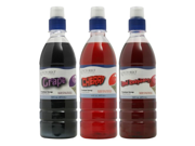 Victorio Kitchen Products VKP1108 3 Pack Shaved Ice And Snow Cone Syrups Fruity Fun