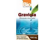 Bio Nutrition Graviola Annona muricata 1500 mg. 60 Capsules