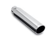 Magnaflow Performance Exhaust 35114 Stainless Steel Exhaust Tip; 2.5 in. I.D. Inlet; 3.5 in. Round; 18 in. Long; 15 deg. Rolled Edge; Polished; Magnaflow Performance Exhaust 35114 Stainless Steel Exhaust Tip; 2.5 in. I.D. Inlet; 3.5 in. Round; 18 in. Long; 15 deg. Rolled Edge; Polished;