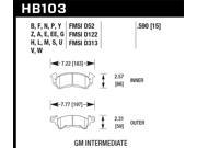 Hawk Performance HB103L.590 Disc Brake Pad