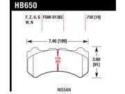Hawk Performance HB650G.730 Disc Brake Pad