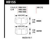 Hawk Performance HB155B.580 Disc Brake Pad 86 95 RX 7