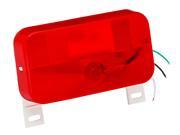Tail Light W License Red White