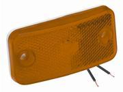 Bargman 34 17 809 Clearance Light No. 178 Amber With White Base With Foam Gasket 10 x 4 x 1.50 in.
