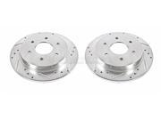 Disc Brake Rotor Set Extreme Performance Drilled and Slotted Brake Rotor Rear