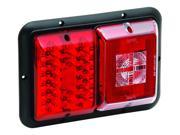 Tail Light LED 84 Double w Backup Hor Mount Red