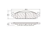 StopTech 106.13760 Disc Brake Pad Fits 09 11 Flex MKS MKT Taurus