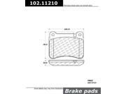 Centric Parts 102.11210 102 Series Semi Metallic Standard Brake Pad