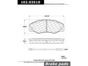Centric Parts 102.03510 102 Series Semi Metallic Standard Brake Pad