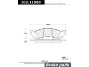 Centric Parts 102.11580 102 Series Semi Metallic Standard Brake Pad