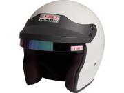G Force 3021Lrgwh Pro Phenom White Large Sa10 Open Face Racing Helmet