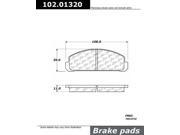 Centric Parts 102.01320 102 Series Semi Metallic Standard Brake Pad