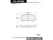 Stoptech 103.08280 Brake Pad Ceramic