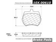 Centric Parts 102.00610 102 Series Semi Metallic Standard Brake Pad