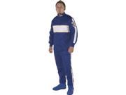 G Force 4385Lrgbu Gf 505 Blue Large Triple Layer Racing Jacket