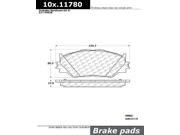 Centric Parts 100.11780 100 Series Brake Pad