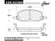 Centric Parts 102.02260 102 Series Semi Metallic Standard Brake Pad