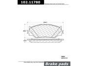 Centric Parts 102.11780 102 Series Semi Metallic Standard Brake Pad