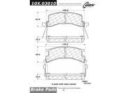Centric Parts 102.03010 102 Series Semi Metallic Standard Brake Pad