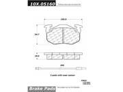 Centric Parts 102.05160 102 Series Semi Metallic Standard Brake Pad