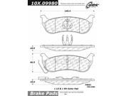 Centric Parts 102.09980 102 Series Semi Metallic Standard Brake Pad