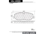 Centric Parts 100.10980 100 Series Brake Pad