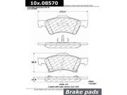 Stoptech 103.08570 Brake Pad Ceramic