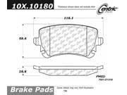 Centric Parts 102.10180 102 Series Semi Metallic Standard Brake Pad