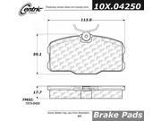 Centric Parts 102.04250 102 Series Semi Metallic Standard Brake Pad