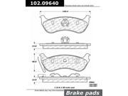 Centric Parts 102.09640 102 Series Semi Metallic Standard Brake Pad