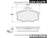 Centric Parts 102.01470 102 Series Semi Metallic Standard Brake Pad