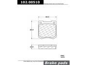 Centric Parts 102.00510 Brake Pad Set