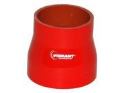 Vibrant 2770R 4 Ply Reinforced Silicone Transition Connector Red