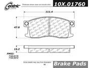 Centric Parts 102.01760 102 Series Semi Metallic Standard Brake Pad