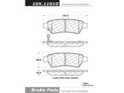Centric Parts 102.11010 102 Series Semi Metallic Standard Brake Pad