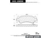 Centric Parts 102.10850 102 Series Semi Metallic Standard Brake Pad