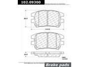 Centric Parts 102.09300 102 Series Semi Metallic Standard Brake Pad