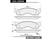 Centric Parts 102.10540 102 Series Semi Metallic Standard Brake Pad