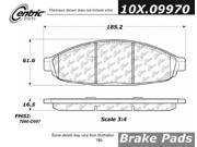 Centric Parts 102.09970 102 Series Semi Metallic Standard Brake Pad