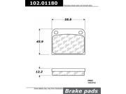 Centric Parts 102.01180 102 Series Semi Metallic Standard Brake Pad