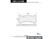 Centric Parts 102.11160 102 Series Semi Metallic Standard Brake Pad